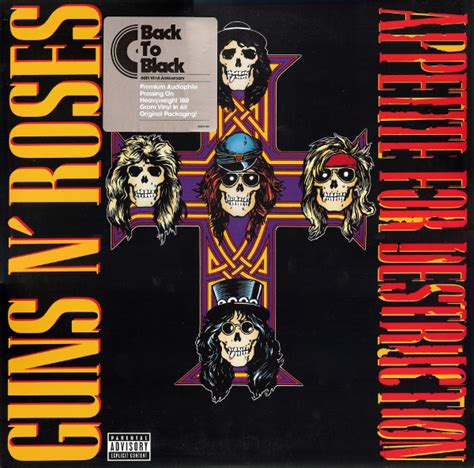 Guns N Roses Appetite For Destruction Vinyl 180gr LP Album 3