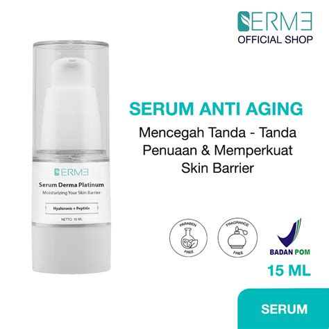 Jual Erme Serum Derma Platinum Untuk Memperkuat Skin Barrier Dan Anti