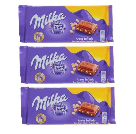 Шоколад Milka Crispy Rice 3 шт по 100 г купить с доставкой по