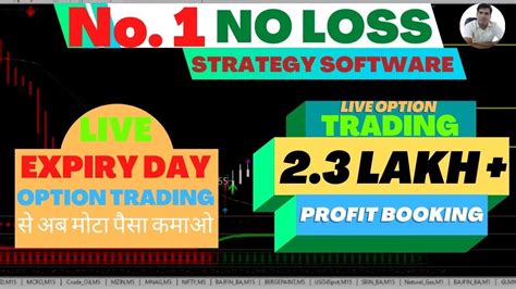 Live Trading 2 3 Lakh Profit Option Expiry Day No Loss Strategy No