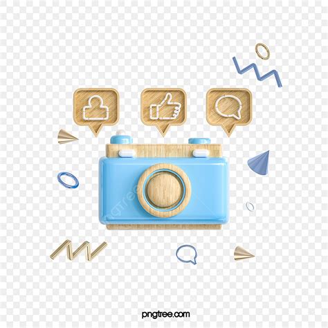 Social Like 3d Vector 3d Stereo Blue Love Like Social Information Icon