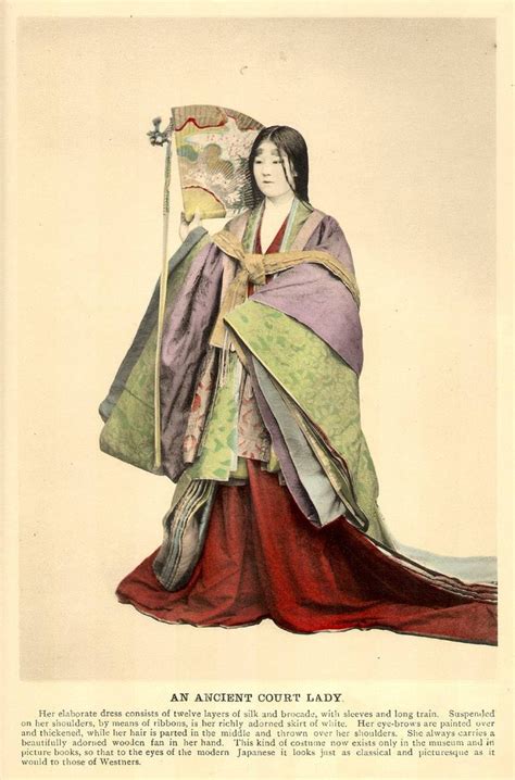 Ancient Japan I Love This Historic Court Dress The Multitude Of