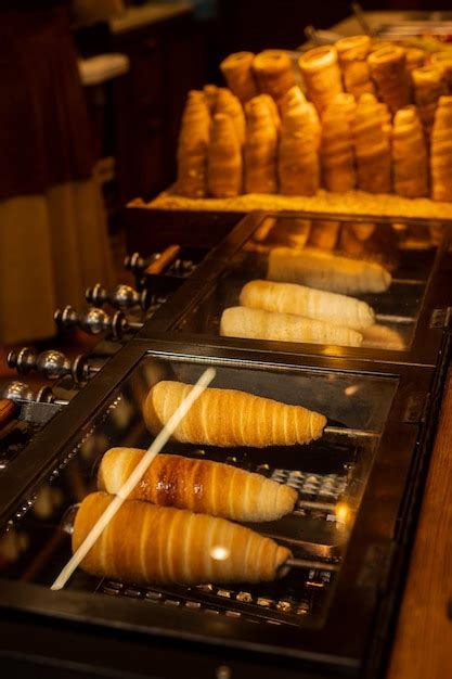 Premium Photo Trdelnik Or Trdlo Is Traditional Czech Sweet Prague