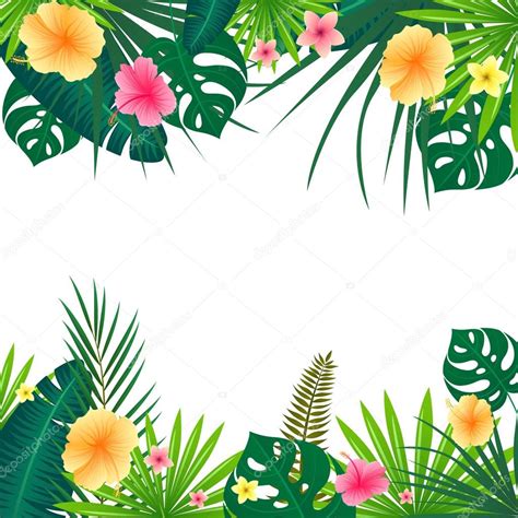 Vector Tropical Background Stock Vector By Ramonakaulitzki 105105926