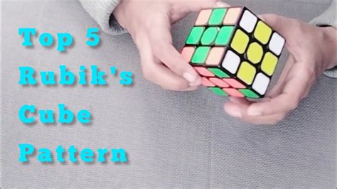 Top 5 Coolest Rubiks Cube Patterns Youtube