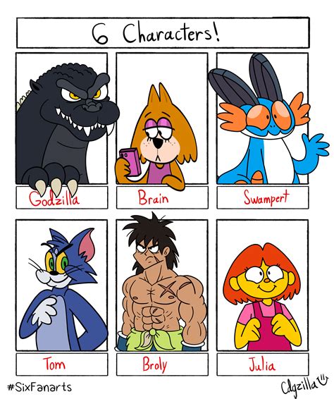 6 Characters By Cdgzilla9000 On Deviantart