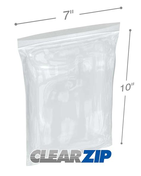 X Zip Locking Bags Mil Clearzip