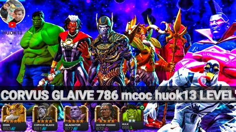 Corvus Glaive 786 Mcoc Huok13 Level Mcoc How To Use Corvus Glaive Youtube