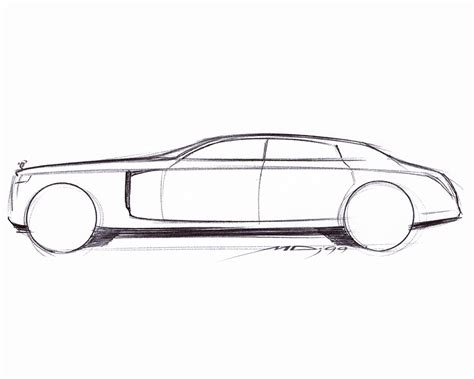 Automotive Design | Rolls Royce Phantom 2003 Sketches (by Rolls Royce...