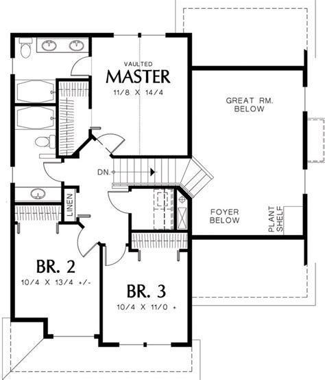 Traditional Style House Plan 3 Beds 25 Baths 1500 Sqft Plan 48 113