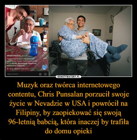 Muzyk Oraz Tw Rca Internetowego Contentu Chris Puns L N Porzuci Swoje