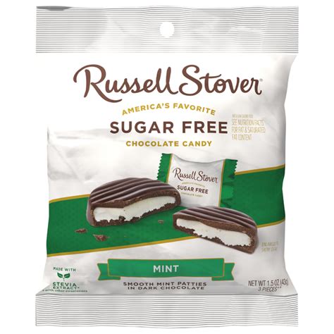 Save on Russell Stover Sugar Free Mint Dark Chocolate Patties Candy - 3 ...