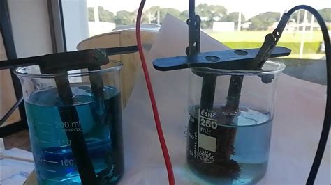 Electrolysis Of Copper Ii Chloride Time Lapse To Completion Youtube