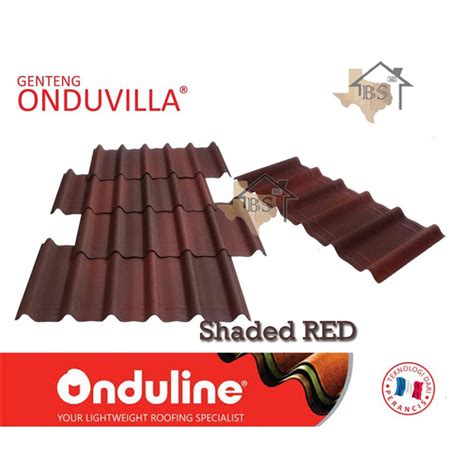 Jual Genteng Onduvilla Shaded Red Atap Sirap Bitumen Mm X Mm