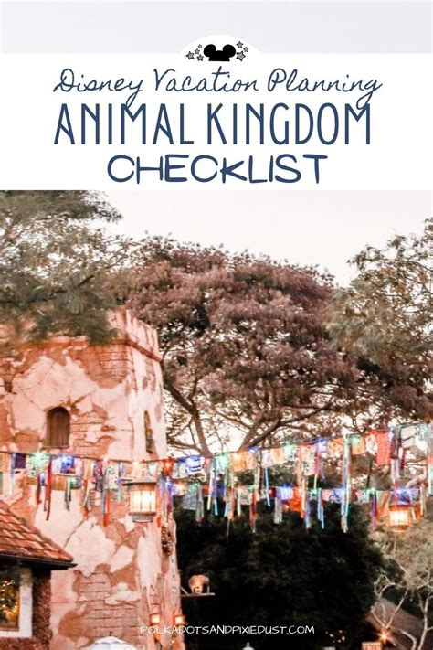 Animal Kingdom Walt Disney World Checklist