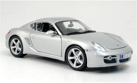 Coche Miniatura Porsche Cayman S Maisto S Gris Sans Vitrine