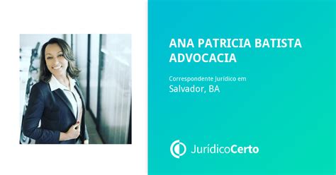 Ana Patricia Batista Advocacia Bacharel Em Direito E Correspondente