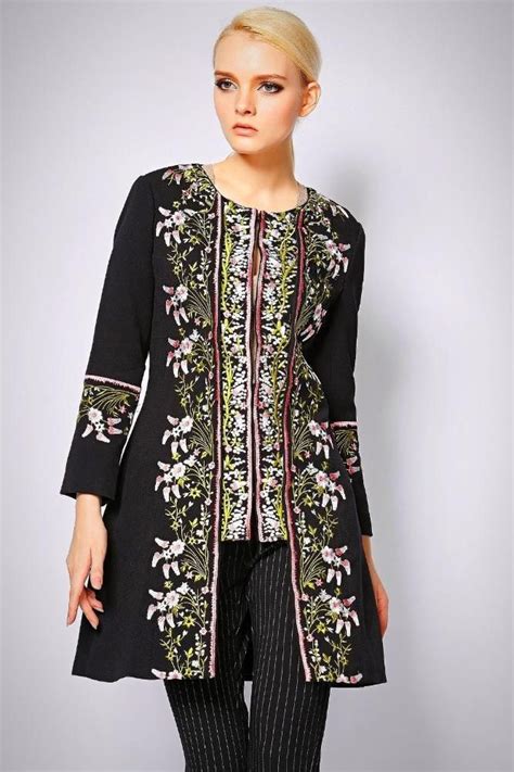 Ladies Full Sleeve Designer Floral Embroidered Coat Aleya Collections