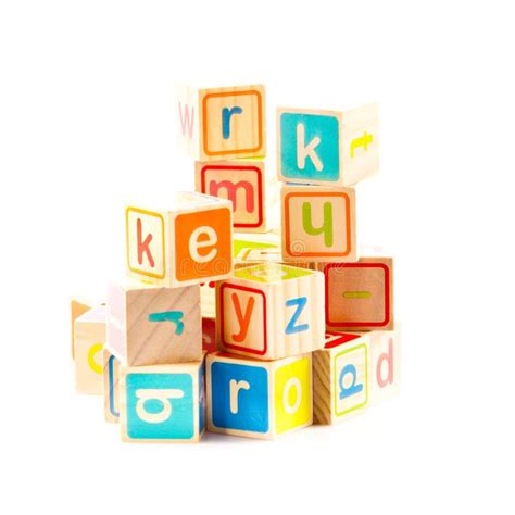 Cubos De Madeira Do Brinquedo Letras Imagem De Stock Imagem De