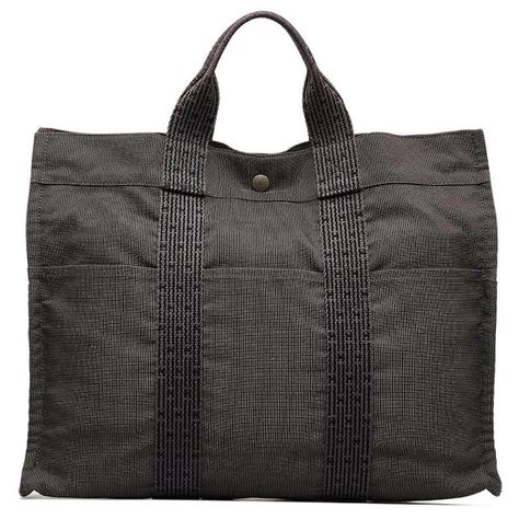 Herm S Herline Mm Tote Bag Grey Cloth Ref Joli Closet