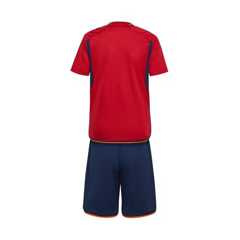 Kit adidas España Primera Equipación Mundial Qatar 2022 Niño Power Red