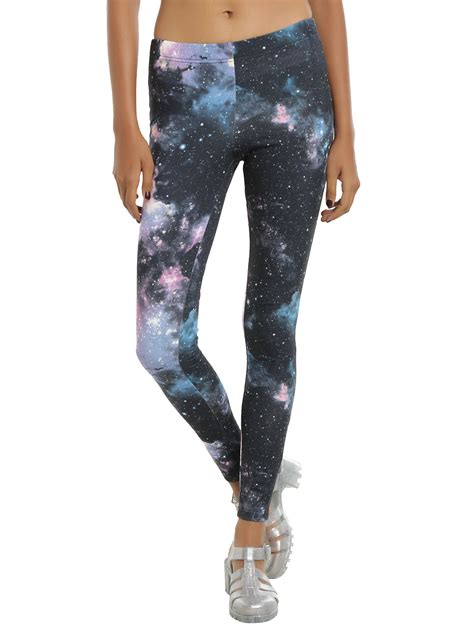 Blackheart Purple And Pink Galaxy Print Leggings Galaxy Print Leggings