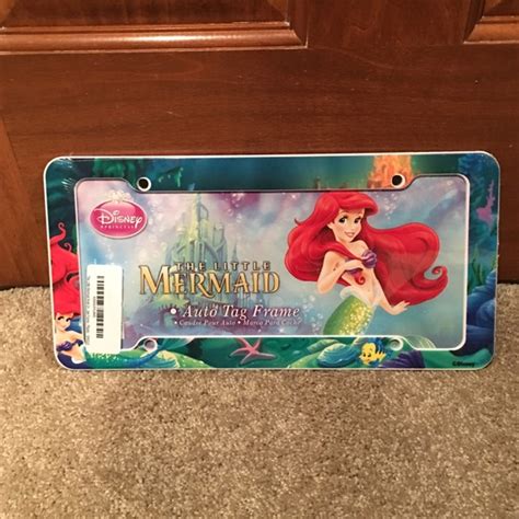 Detail Little Mermaid License Plate Frame Koleksi Nomer 13