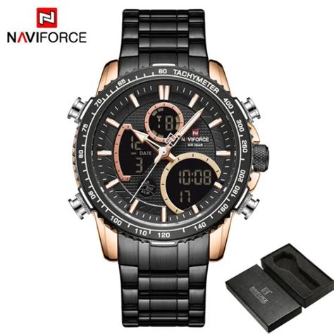 Naviforce 9182 CH Black RoseGold Price In Bangladesh Econaz