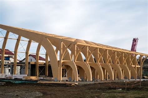 Architectural Glulam Beams For Construction In Architecture