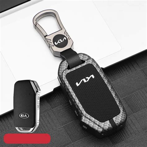 Zinc Alloy Carbon Fibre Remote Key Case For KIA CERATO K3 K5 SORENTO