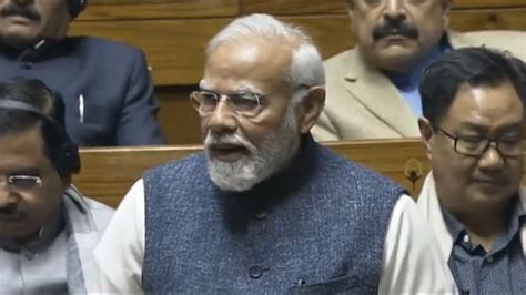 Pm Modi Lok Sabha Speech Prime Minister Laud Mps For Taking 30 Pay