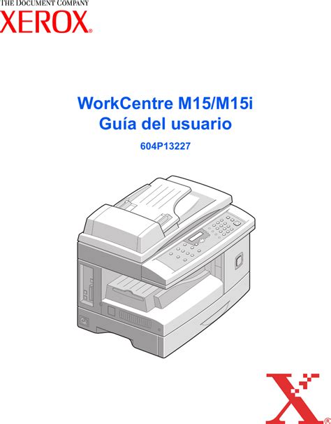 Xerox All In One Printer M15 Users Manual Workcentre M15m15i Guía Del