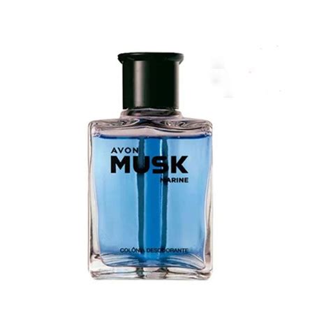 Colônia Desodorante Avon Musk Marine 90ml Brinde Submarino