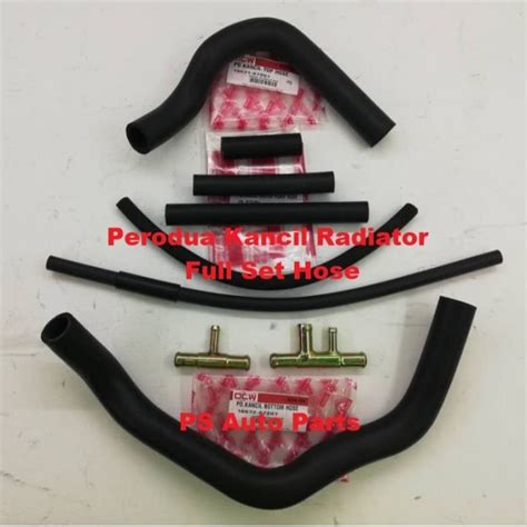 Perodua Kancil Auto Manual Radiator Hose Complete Set High