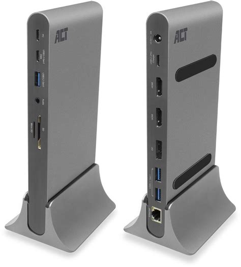 Beste Prijs Van ACT USB C Docking Station For 3 Monitors HDMI