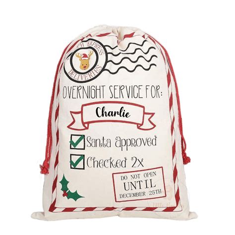 Personalised Christmas Sacks Dubai Little Bundles