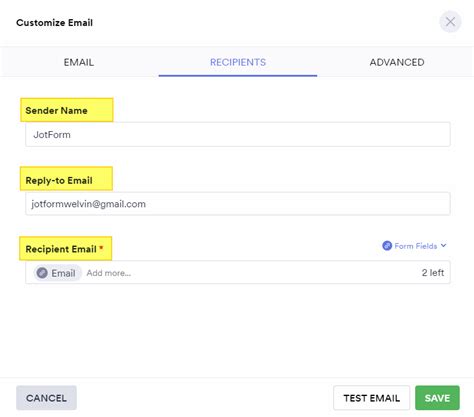 How To Set Up A Send Email Element In Jotform Approvals