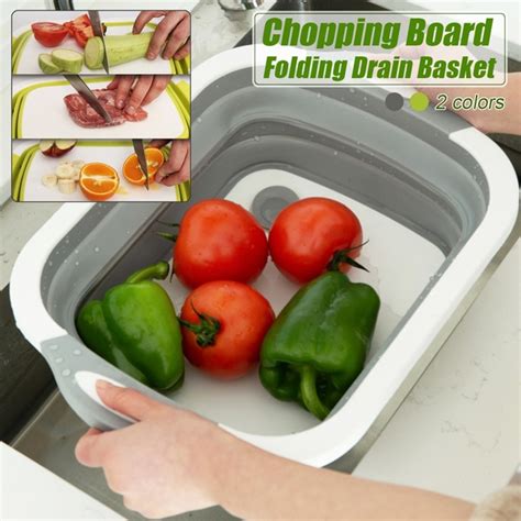 Collapsible Chopping Board With Sink On Hand Stock Lazada Ph