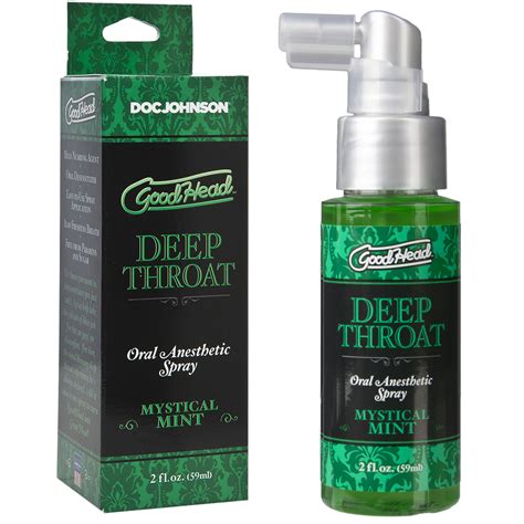 Goodhead Deep Throat Spray Oral Anesthetic Flavored Good Head Doc Johnson 2oz