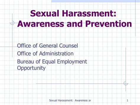 Sexual Harassment Employee Powerpoint