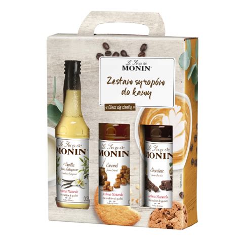 Zestaw syropów Monin set kawowy mix smaków 3x250ml 10494349547 Allegro pl