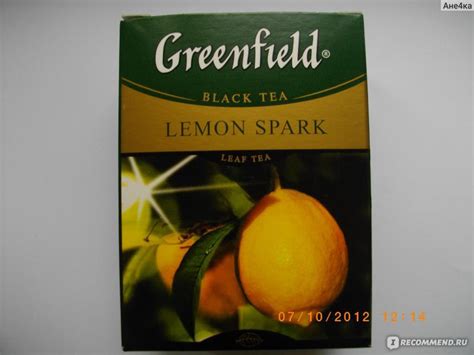Чай Гринфилд (Greenfield) Lemon spark чай в пакетиках - «Вкусный чай ...