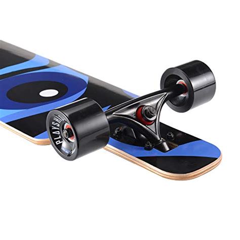 Playshion Inch Drop Through Freestyle Longboard Skateboard Cruiser