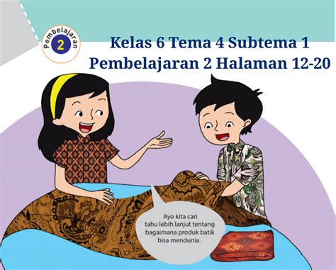 Kunci Jawaban Buku Tematik Tema Kelas Halaman