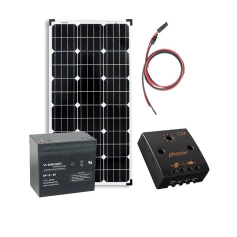 Kit Solar Fotovoltaic Off Grid 100W 12V 500Wh Zi EMAG Ro