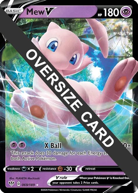 Mew V 069 189 Jumbo Cards Pokemon