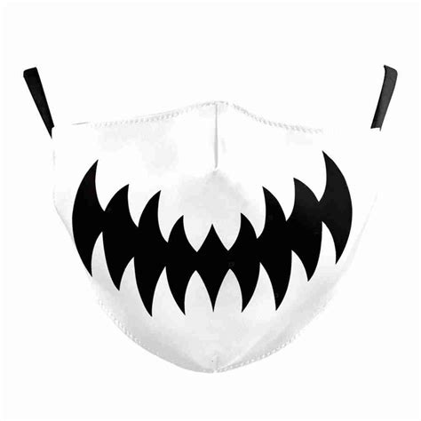 Black & White Smile Face Mask Covering | Stoners FunStore Downtown Fort Wayne, Indiana