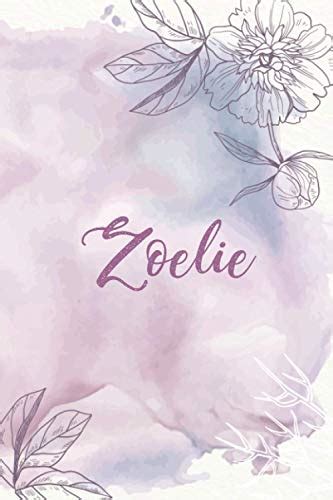 Zoelie Cahier Personnalis Au Design Floral Cadeau Pr Nom Fete Des