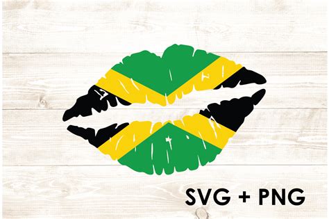 Jamaica Flag Jamaican Lips Graphic By Too Sweet Inc · Creative Fabrica