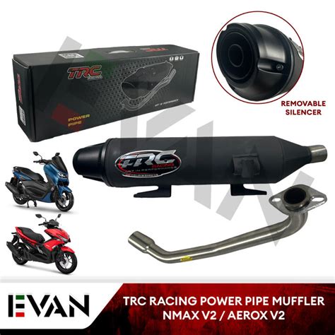 Evan Shop Trc Power Muffler Exhaust Pipe With Removable Silencer For